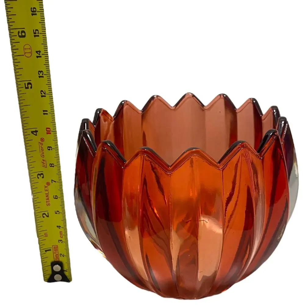 New in Box GODINGER Red Crystal Votive Holder with bonus tealight candle Vase